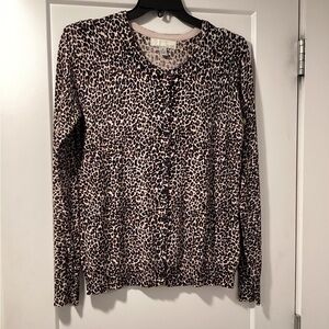 Nwot By Design Size M Cheetah Print Sweater